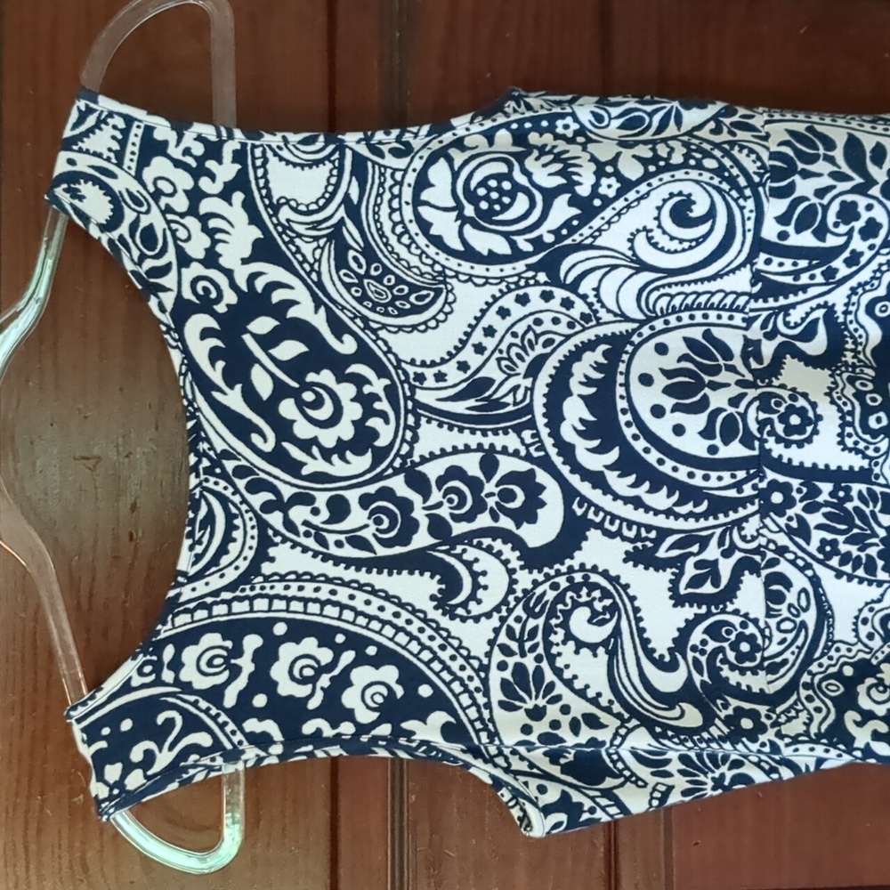 Talbots Knit Jersey Maxi Dress Paisley - Picture 6 of 9